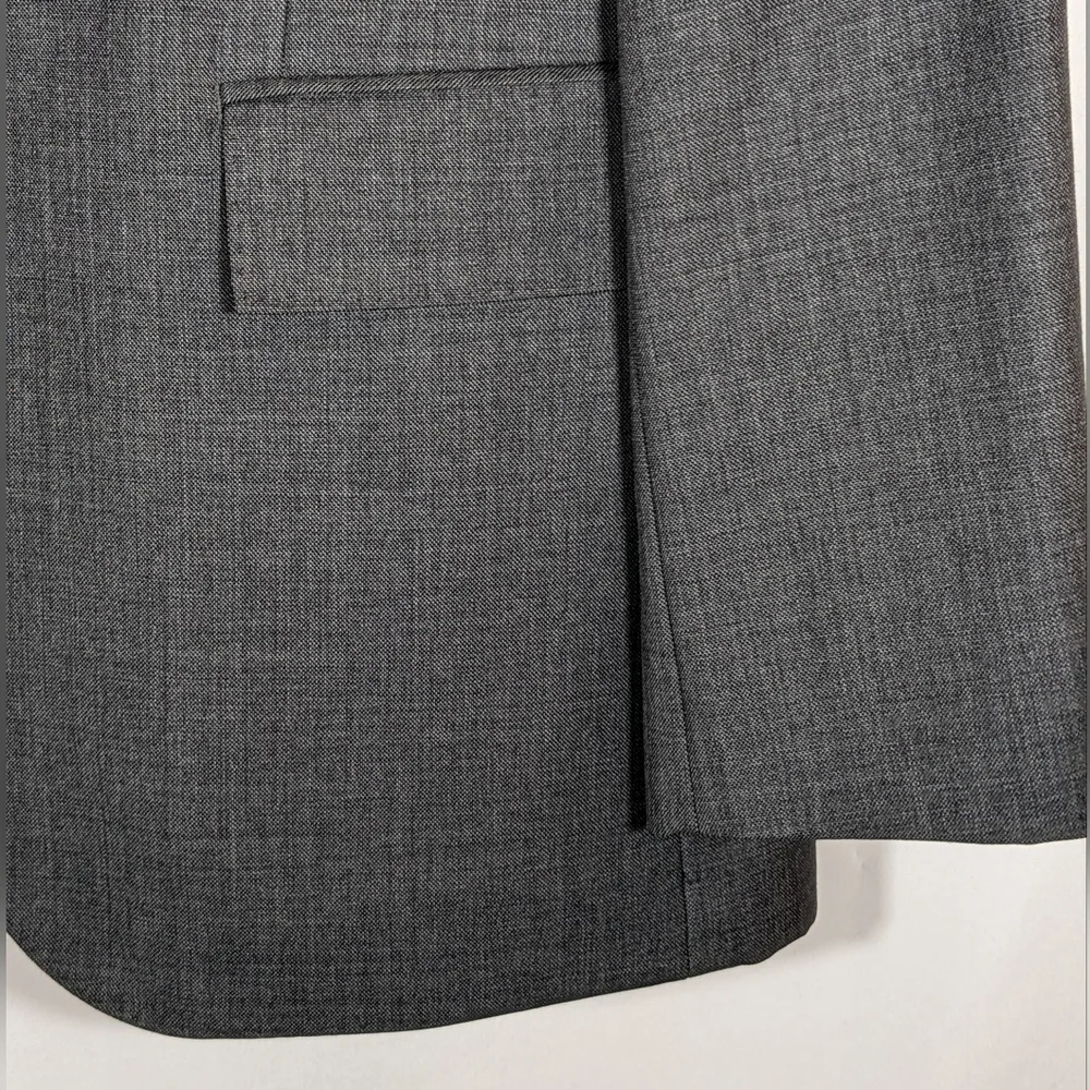 J. Crew N.Y. Ludlow Dark Grey Italian Wool Blazer Size 40R